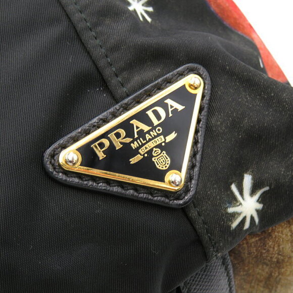 Prada Christopher Shuman tote bag black multicolor - Picture 6 of 8